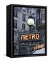 Metro Signage in Paris, France-Bill Bachmann-Framed Stretched Canvas