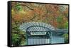 Metro station entrance in autumn, Paris, France-Panoramic Images-Framed Stretched Canvas