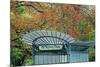 Metro station entrance in autumn, Paris, France-Panoramic Images-Mounted Photographic Print