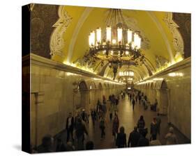 Metro Station Komsomolskaja, Moscow, Russia-null-Stretched Canvas