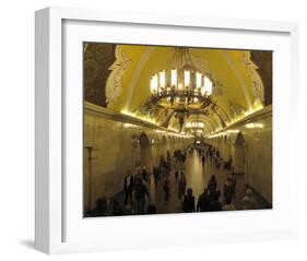 Metro Station Komsomolskaja, Moscow, Russia-null-Framed Art Print