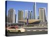 Metro Station, Sheikh Zayed Road, Dubai, United Arab Emirates, Middle East-Amanda Hall-Stretched Canvas