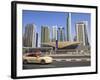 Metro Station, Sheikh Zayed Road, Dubai, United Arab Emirates, Middle East-Amanda Hall-Framed Photographic Print