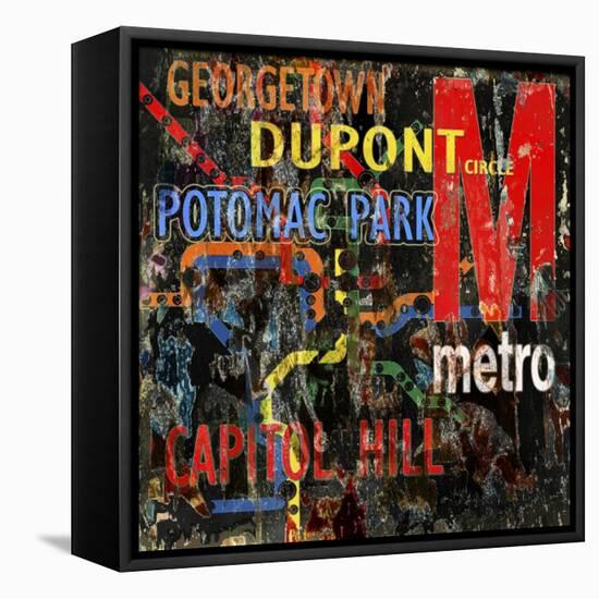 Metro-Karen Williams-Framed Stretched Canvas