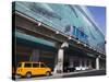 Metromover and Mural by Wyland on Se 1st Street, Miami, Florida, USA, North America-Richard Cummins-Stretched Canvas