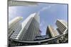 Metromover in Front of Wachovia Financial Centre, View to the Sky, High Rises-Axel Schmies-Mounted Photographic Print