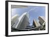 Metromover in Front of Wachovia Financial Centre, View to the Sky, High Rises-Axel Schmies-Framed Photographic Print