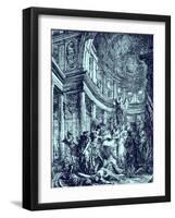 Métrope - play by Voltaire-Gabriel De Saint-aubin-Framed Giclee Print