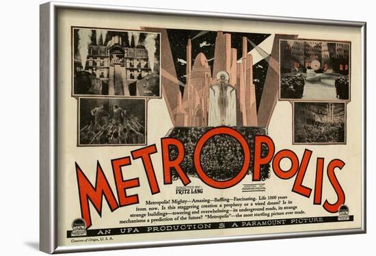 Metropolis, 1926-null-Framed Art Print