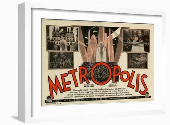 Metropolis, 1926-null-Framed Art Print