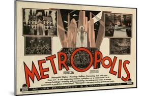 Metropolis, 1926-null-Mounted Art Print