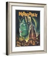 Metropolis, 1926-null-Framed Art Print