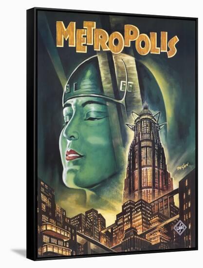 Metropolis, 1926-null-Framed Stretched Canvas