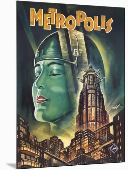 Metropolis, 1926-null-Mounted Art Print