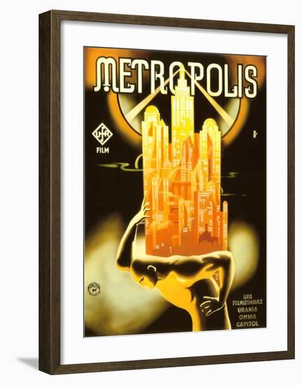 Metropolis, 1928-Unknown Unknown-Framed Giclee Print