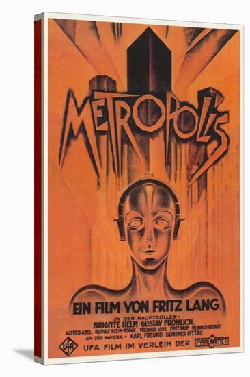 Metropolis, Brazilian Movie Poster, 1926-null-Stretched Canvas