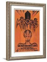 Metropolis, Brazilian Movie Poster, 1926-null-Framed Art Print