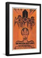 Metropolis, Brazilian Movie Poster, 1926-null-Framed Art Print