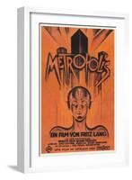 Metropolis, Brazilian Movie Poster, 1926-null-Framed Art Print