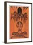 Metropolis, Brazilian Movie Poster, 1926-null-Framed Art Print