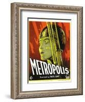 Metropolis, Brigitte Helm, 1927-null-Framed Art Print