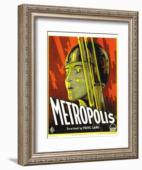 Metropolis, Brigitte Helm, 1927-null-Framed Art Print