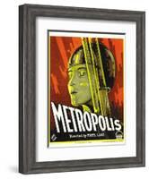 Metropolis, Brigitte Helm, 1927-null-Framed Art Print