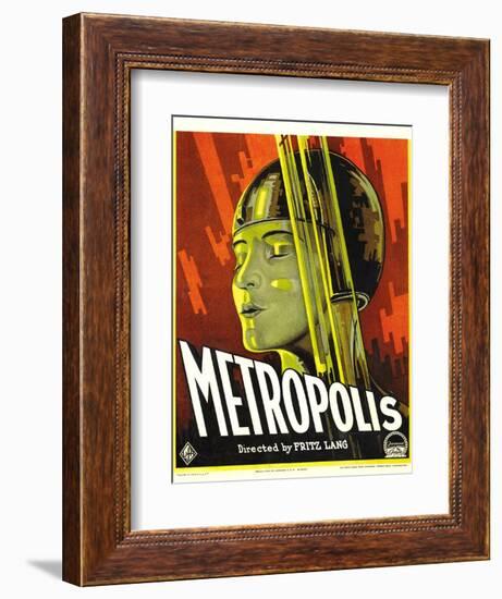 Metropolis, Brigitte Helm, 1927-null-Framed Art Print