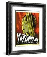 Metropolis, Brigitte Helm, 1927-null-Framed Art Print