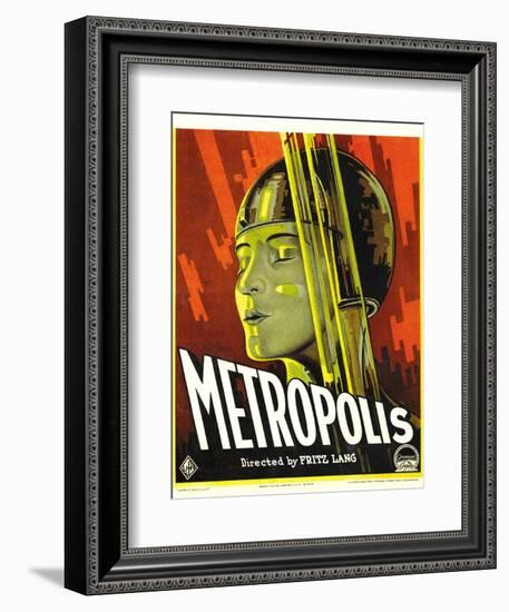 Metropolis, Brigitte Helm, 1927-null-Framed Art Print