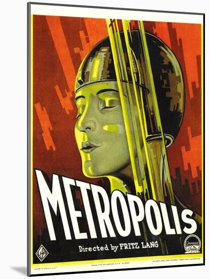 Metropolis, Brigitte Helm, 1927-null-Mounted Art Print