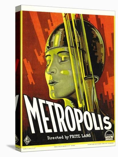 Metropolis, Brigitte Helm, 1927-null-Stretched Canvas