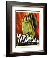 METROPOLIS, Brigitte Helm, 1927-null-Framed Art Print