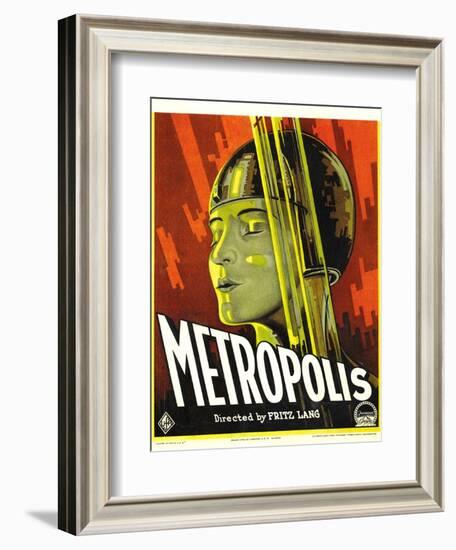 METROPOLIS, Brigitte Helm, 1927-null-Framed Art Print