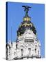 Metropolis Building, Gran Via, Madrid, Spain-Hans Peter Merten-Stretched Canvas