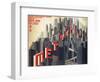 Metropolis by Fritz Lang, 1926-Boris Konstantinovich Bilinsky-Framed Giclee Print