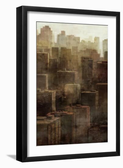 Metropolis City 1-Ken Roko-Framed Art Print