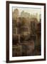Metropolis City 1-Ken Roko-Framed Art Print