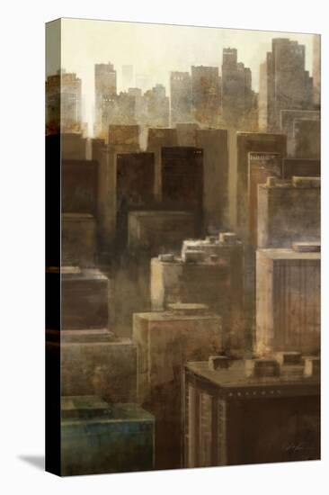 Metropolis City 2-Ken Roko-Stretched Canvas