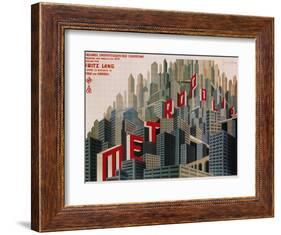 Metropolis, French Movie Poster, 1926-null-Framed Art Print