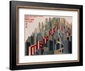 Metropolis, French Movie Poster, 1926-null-Framed Art Print