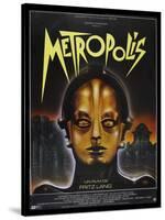 Metropolis, French Movie Poster, 1926-null-Stretched Canvas