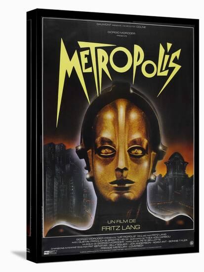 Metropolis, French Movie Poster, 1926-null-Stretched Canvas