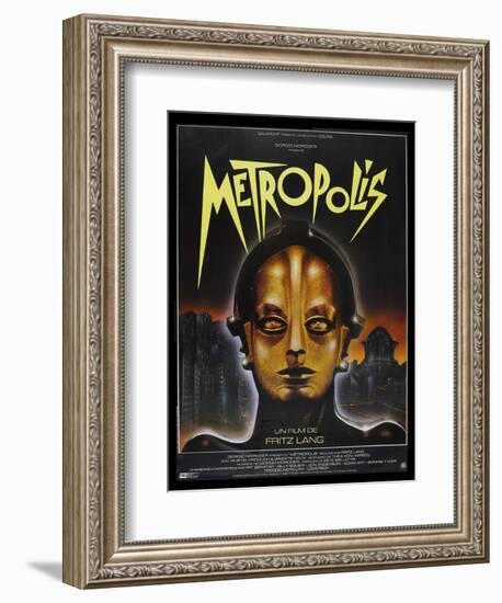 Metropolis, French Movie Poster, 1926-null-Framed Art Print