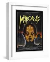 Metropolis, French Movie Poster, 1926-null-Framed Art Print