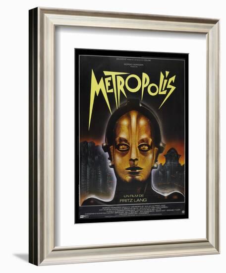 Metropolis, French Movie Poster, 1926-null-Framed Art Print