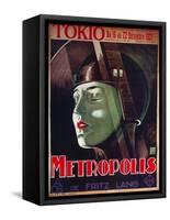 Metropolis, French Movie Poster, 1926-null-Framed Stretched Canvas