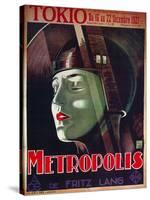 Metropolis, French Movie Poster, 1926-null-Stretched Canvas