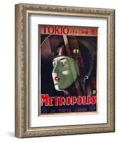 Metropolis, French Movie Poster, 1926-null-Framed Art Print