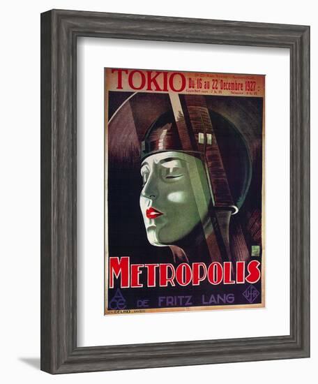 Metropolis, French Movie Poster, 1926-null-Framed Art Print